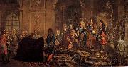 Louis XIV s Louis XIV. empfangt den Dogen von Genua in Versailles oil painting on canvas